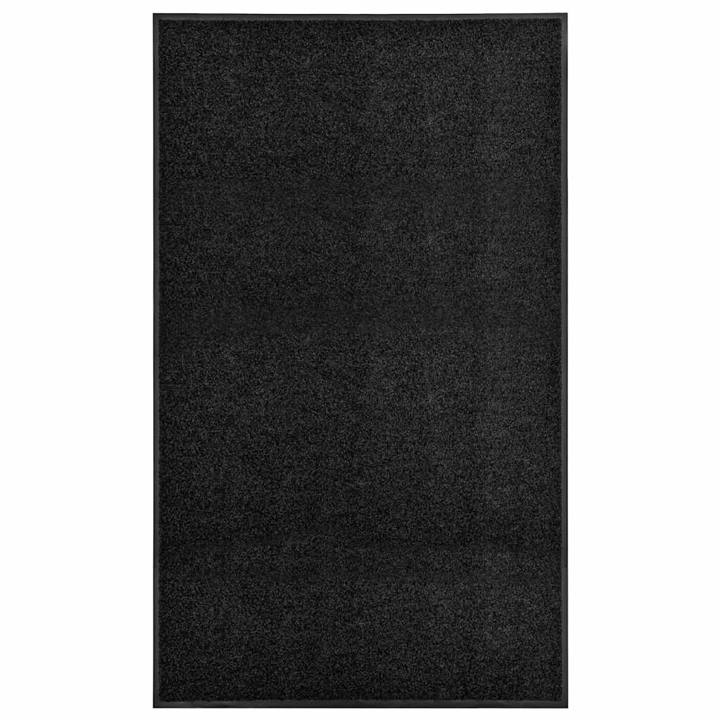 Doormat Washable 90x150 cm Black