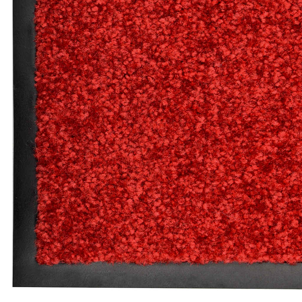 vidaXL Door Mat | Red | Polyamide, PVC | Large | Non-slip | Doormat 5