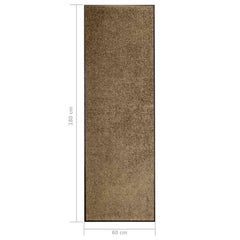vidaXL Door Mat | Brown | Polyamide, PVC | Medium | Non-slip | Door Mat 6