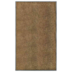 Doormat Washable 90x150 cm Brown