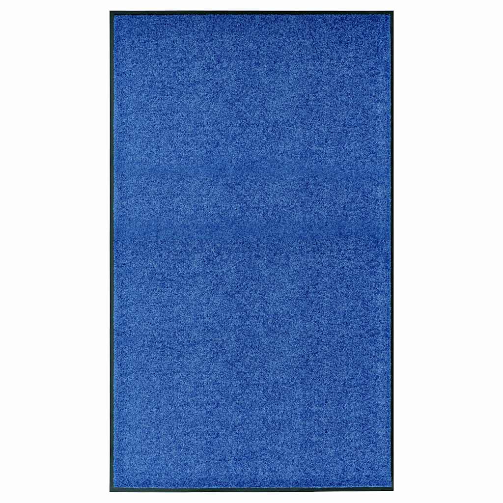 Doormat Washable 90x150 cm Blue