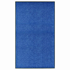 Doormat Washable 90x150 cm Blue