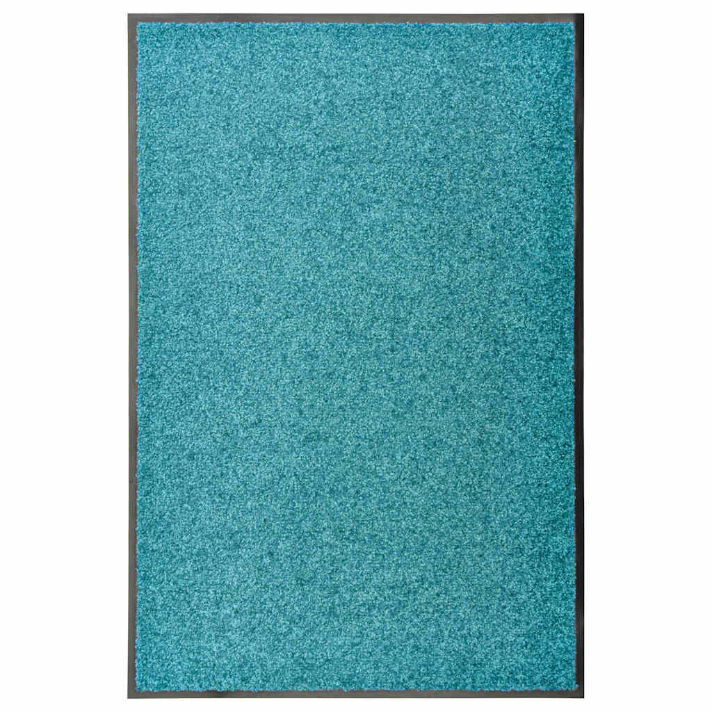 vidaXL Door Mat | Cyan | Polyamide | Large | Non-slip | Door Mat | Rectangular 1