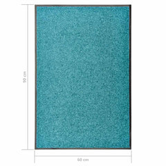 vidaXL Door Mat | Cyan | Polyamide | Large | Non-slip | Door Mat | Rectangular 6