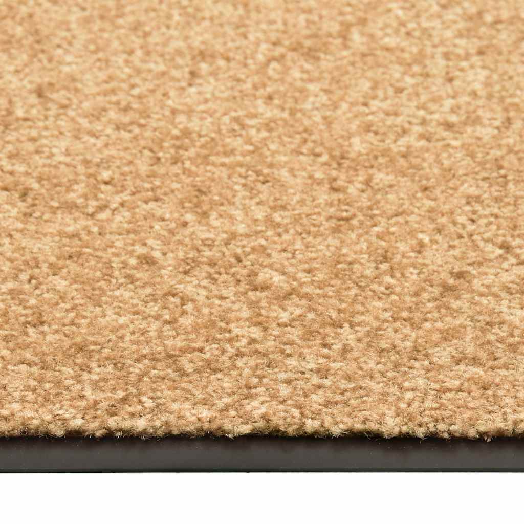 323464 vidaXL Doormat Washable Cream 60x90 cm 3