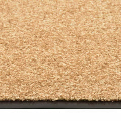 323464 vidaXL Doormat Washable Cream 60x90 cm 3