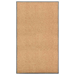 Doormat Washable 90x150 cm Cream