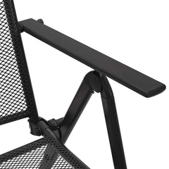 Mesh Folding Chairs Steel Anthracite 4