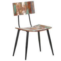 vidaXL Dining Chairs 4 pcs Solid Reclaimed Wood 2