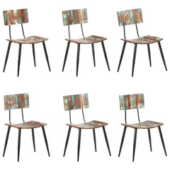 vidaXL Dining Chairs 6 pcs Solid Reclaimed Wood 1