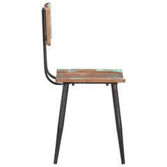 vidaXL Dining Chairs 6 pcs Solid Reclaimed Wood 4