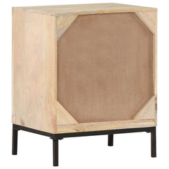 vidaXL Bedside Cabinet | Bleached Mango Wood | Solid Mango Wood | 40x30x50 cm 4