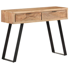 323522 vidaXL Console Table 100x35x76 cm Solid Acacia Wood with Live Edges 1