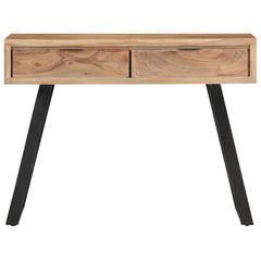 323522 vidaXL Console Table 100x35x76 cm Solid Acacia Wood with Live Edges 3