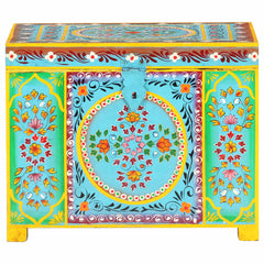 323540 vidaXL Hand Painted Storage Box 50x40x40 cm Solid Mango Wood 3