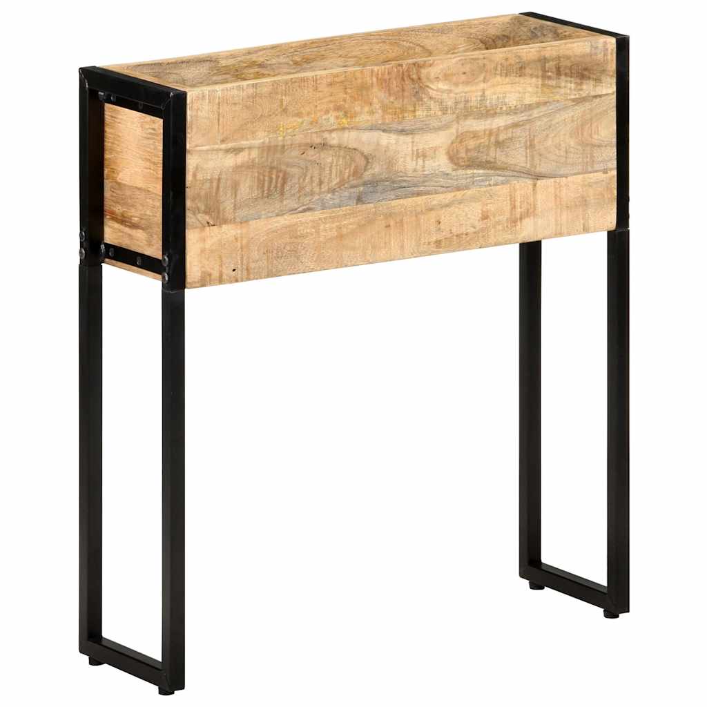 Planter 60 x 20 x 68 cm Rough mango wood
