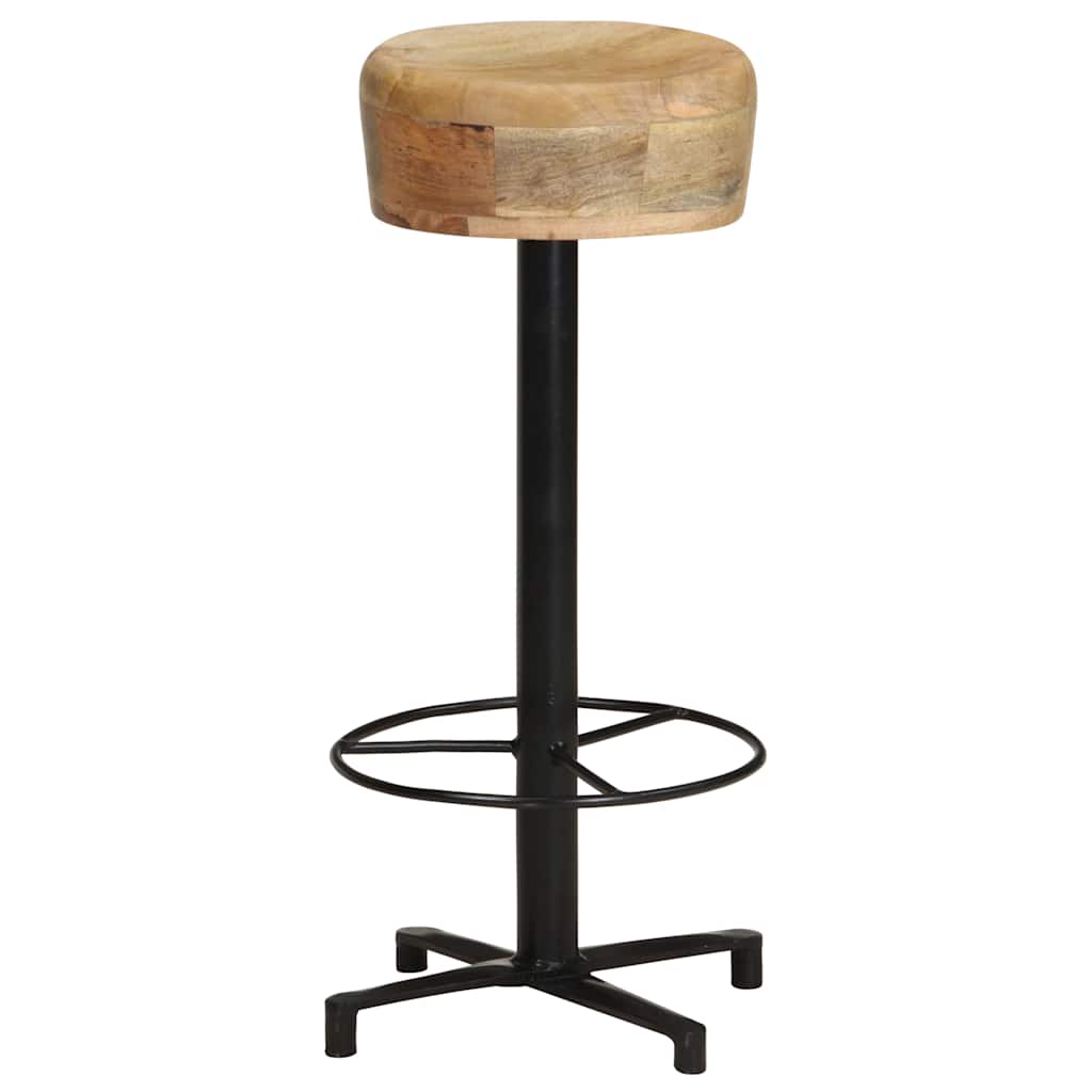 Bar Stools 2 pcs Solid Mango Wood 76 cm