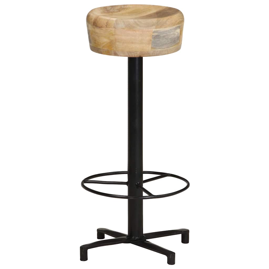 Bar Stools 2 pcs Solid Mango Wood 76 cm