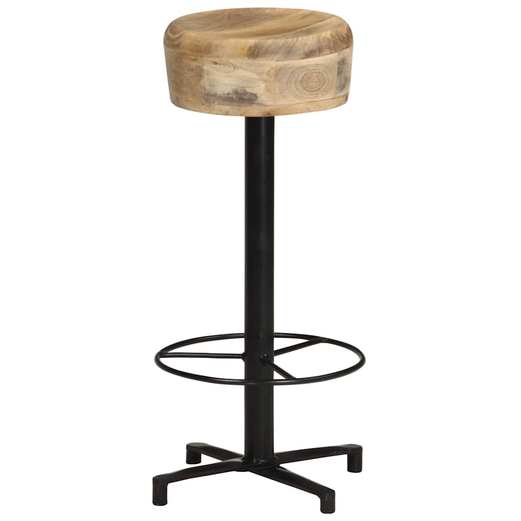 Bar Stools 2 pcs Solid Mango Wood 76 cm