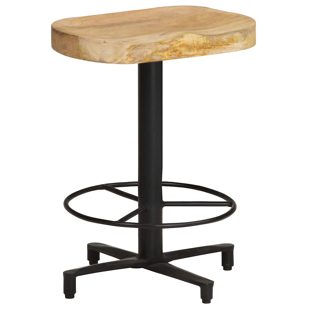 Bar Stools 2 pcs Solid Mango Wood 52 cm