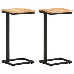Side Tables 2 pcs 31,5x24,5x64,5 cm Solid acacia wood