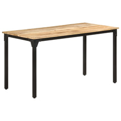 vidaXL Dining Table 140x70x76 cm Rough Mango Wood 1