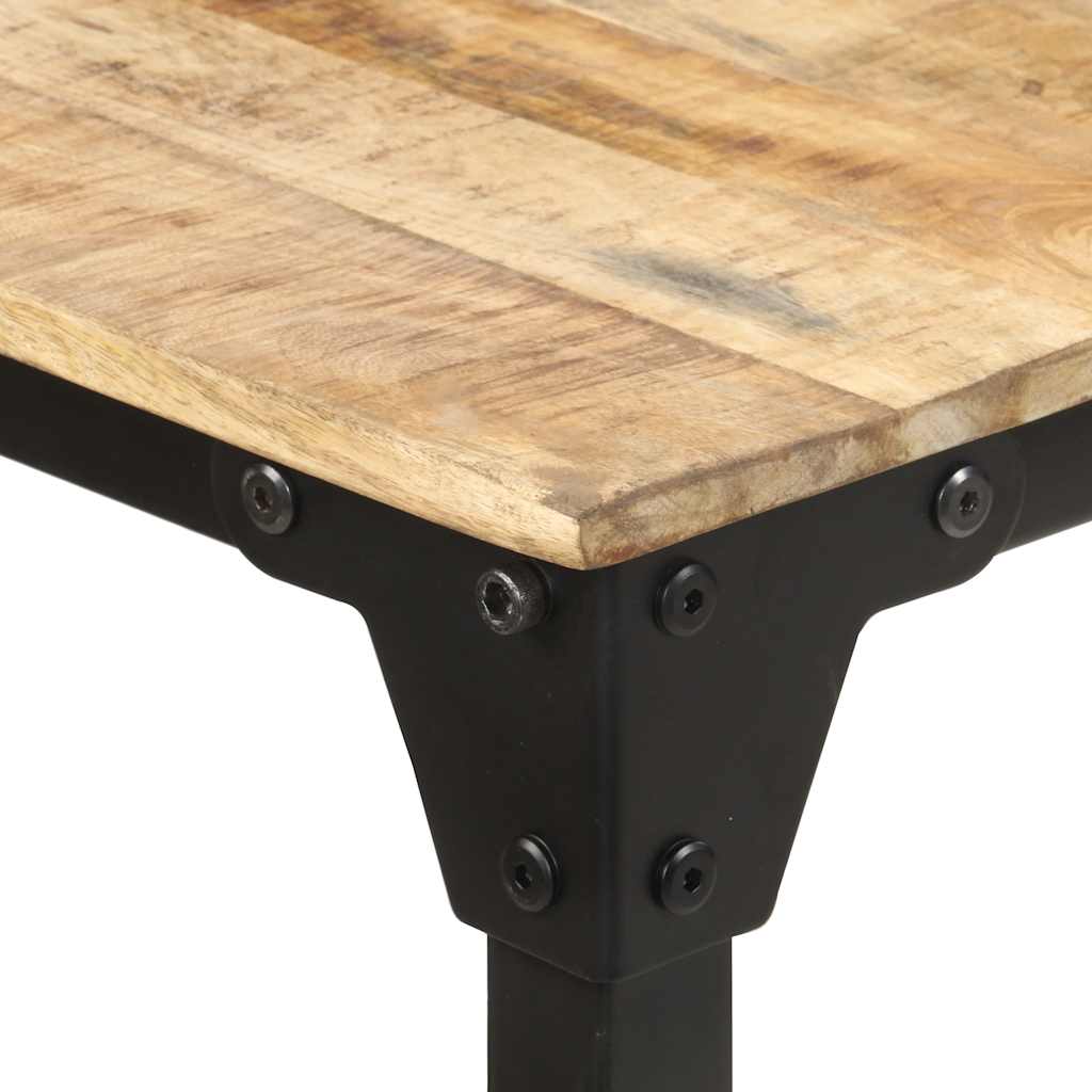 vidaXL Dining Table 160x80x76 cm Rough Mango Wood 4