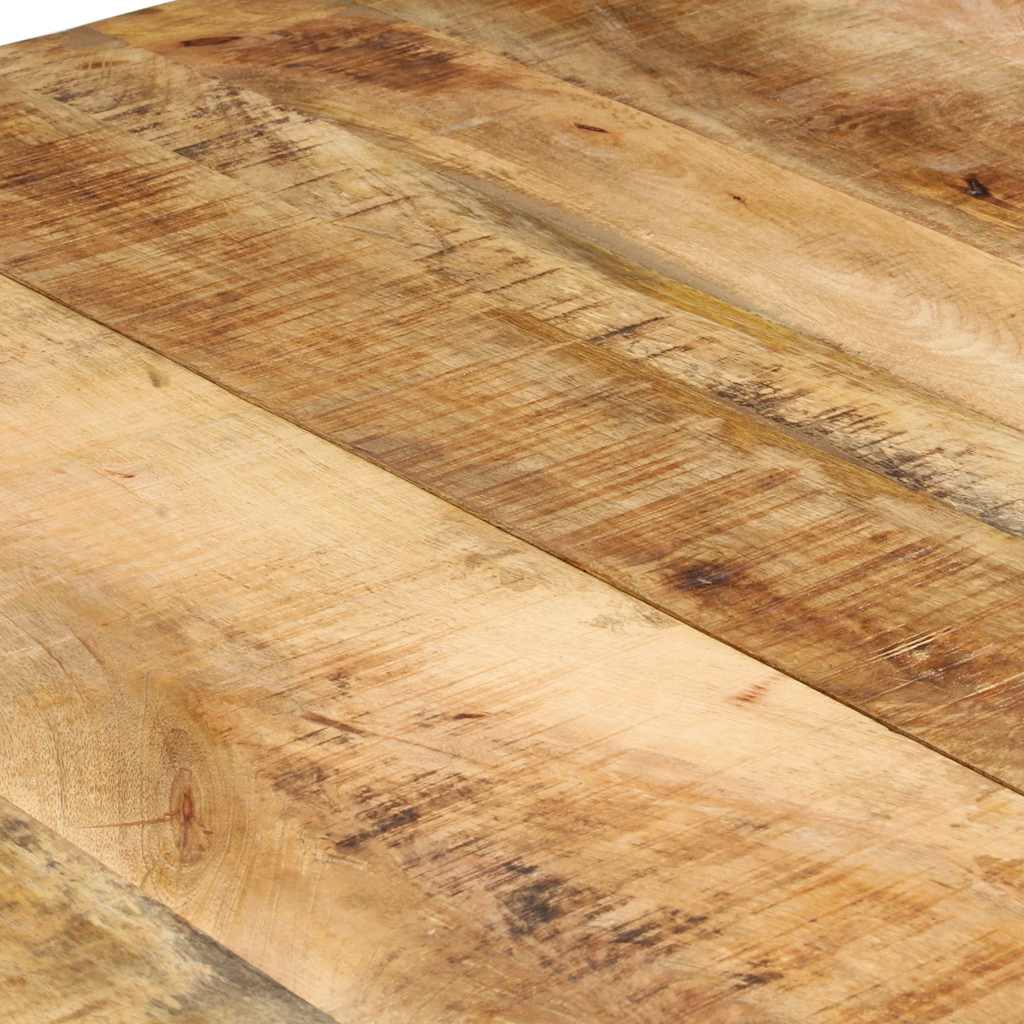 vidaXL Dining Table 160x80x76 cm Rough Mango Wood 6