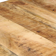 vidaXL Dining Table 160x80x76 cm Rough Mango Wood 6