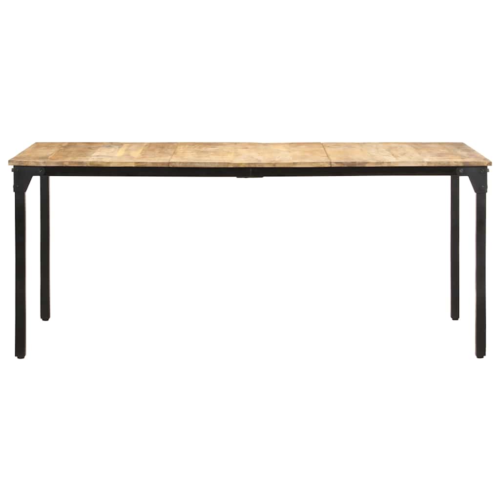 vidaXL Dining Table 180x90x76 cm Rough Mango Wood 2