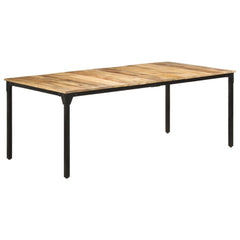 vidaXL Dining Table 200x100x76 cm Rough Mango Wood 1