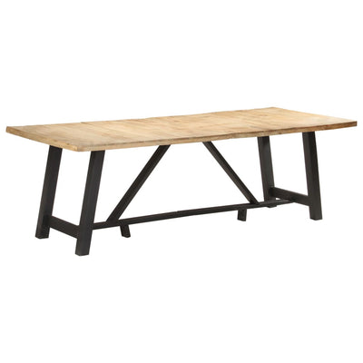 Dining Table 240x100x76 cm Rough Mango Wood