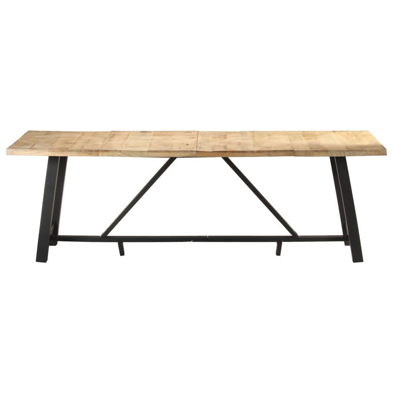 Dining Table 240x100x76 cm Rough Mango Wood