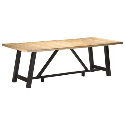 Dining Table 240x100x76 cm Rough Mango Wood