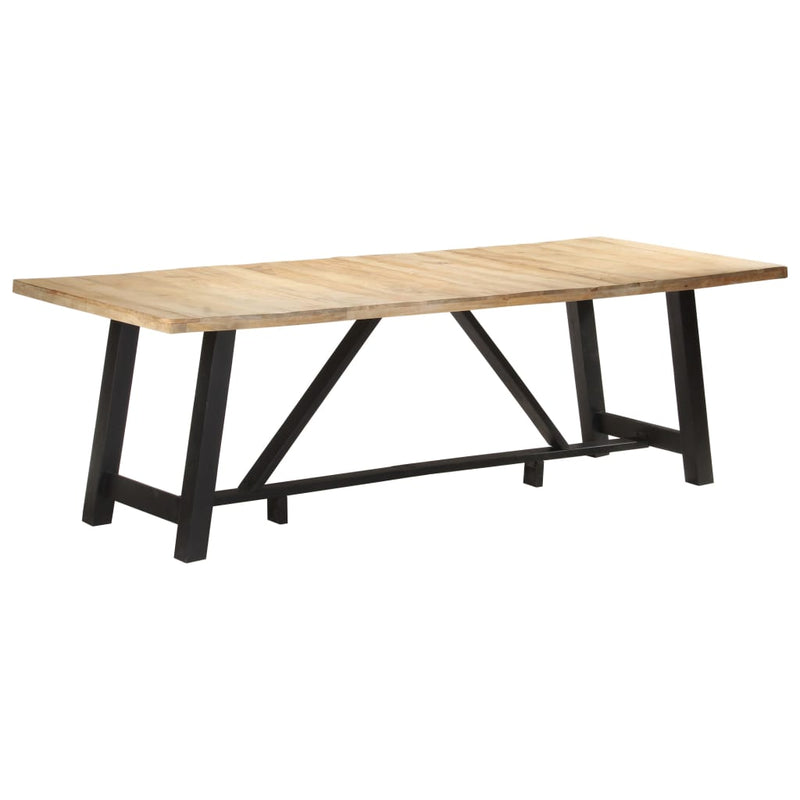 Dining Table 240x100x76 cm Rough Mango Wood