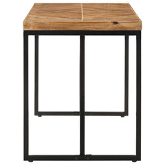 vidaXL Dining Table 120x60x76 cm Solid Acacia and Mango Wood 3