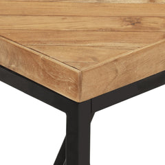 vidaXL Dining Table 120x60x76 cm Solid Acacia and Mango Wood 5