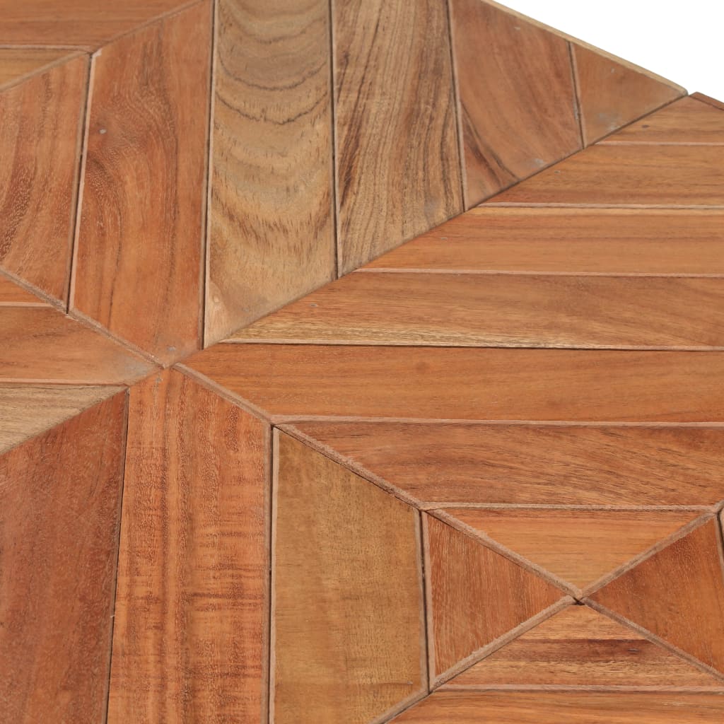 vidaXL Dining Table 140x70x76 cm Solid Acacia and Mango Wood 6