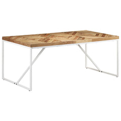 vidaXL Dining Table 180x90x76 cm Solid Acacia and Mango Wood 1