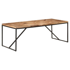 vidaXL Dining Table 200x90x76 cm Solid Acacia and Mango Wood 2