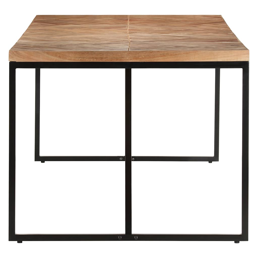 vidaXL Dining Table 200x90x76 cm Solid Acacia and Mango Wood 5