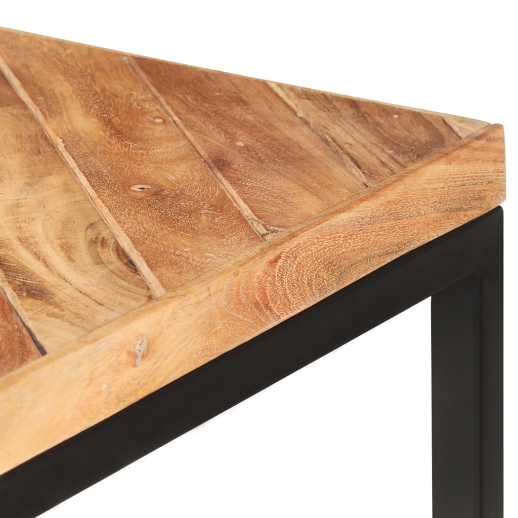 vidaXL Dining Table 200x90x76 cm Solid Acacia and Mango Wood 6