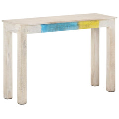 vidaXL Console Table | White | Mango wood | Strong | Console Table | Rectangular 1