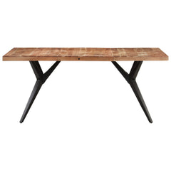 vidaXL Dining Table 160x80x76 cm Solid Acacia Wood 2