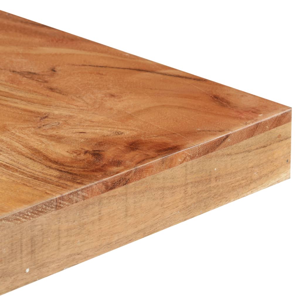 vidaXL Dining Table 160x80x76 cm Solid Acacia Wood 4