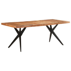 vidaXL Dining Table 200x90x76 cm Solid Acacia Wood 1