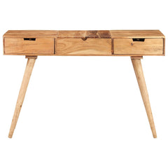 vidaXL Dressing Table with Mirror 112x45x76 cm Solid Acacia Wood 3