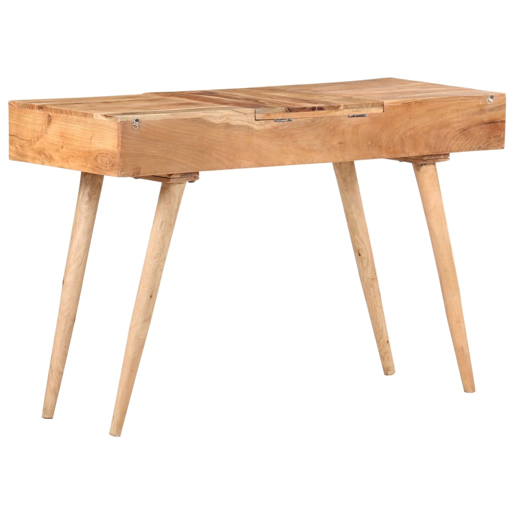 vidaXL Dressing Table with Mirror 112x45x76 cm Solid Acacia Wood 5