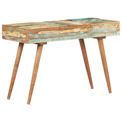vidaXL Dressing Table with Mirror 112x45x76 cm Solid Reclaimed Wood 5