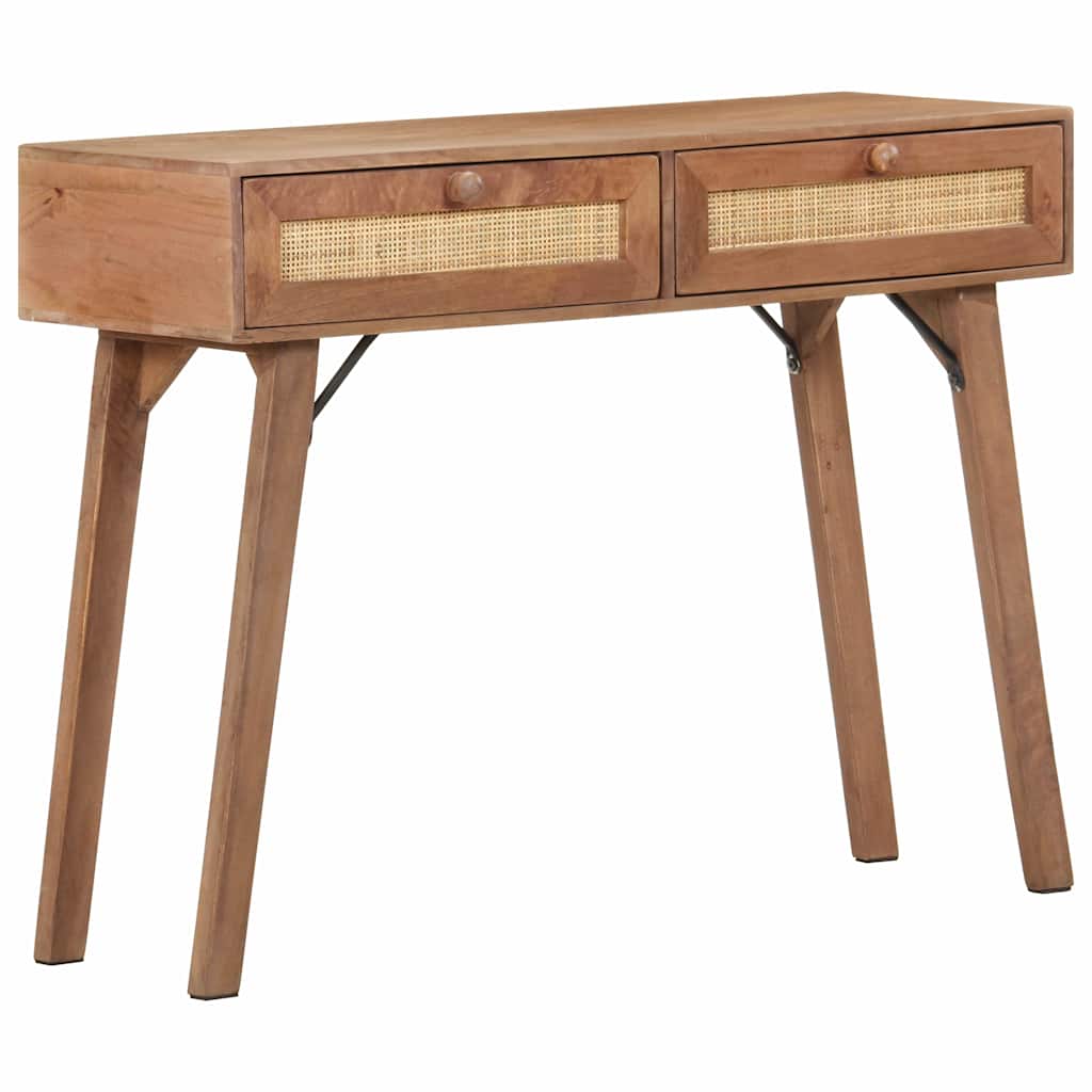 323598 vidaXL Console Table 100x35x76 cm Solid Mango Wood 1